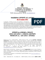 Rassegna Lavoro 24062011