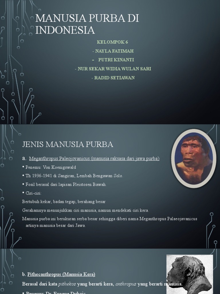 Manusia Purba Di Indonesia | PDF