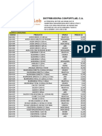 Lista de Precios Referenciales Julio 2021 $