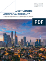 Agglomeration Residential Settlements and Spatial Inequality - A Neighbourhood Study of Greater Kuala Lumpur - v3.2.2