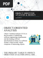 Object Oriented Analysis - Design