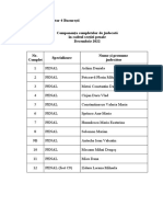 Componenţa Completelor de Judecată Secţia Penală - Decembrie 2022