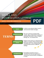 Media and Information Literacy 1