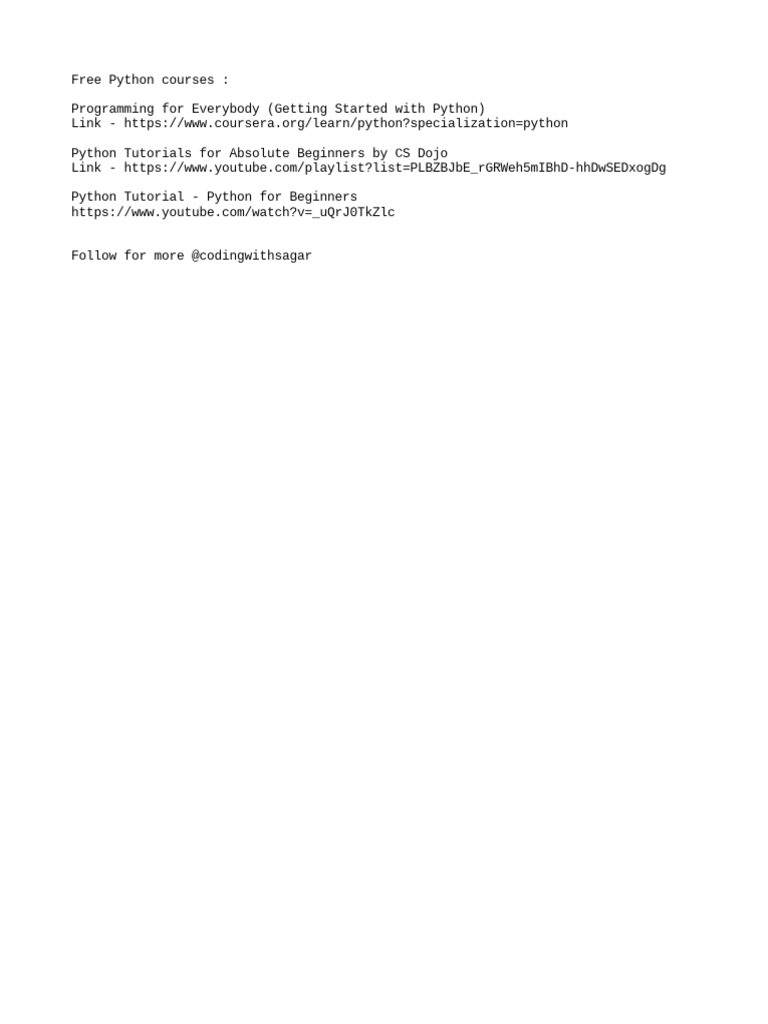 Free python courses pdf
