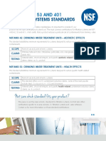 NSF 42 (Summary) - Drinking Water Treatment Units (Aesthetic Effects)