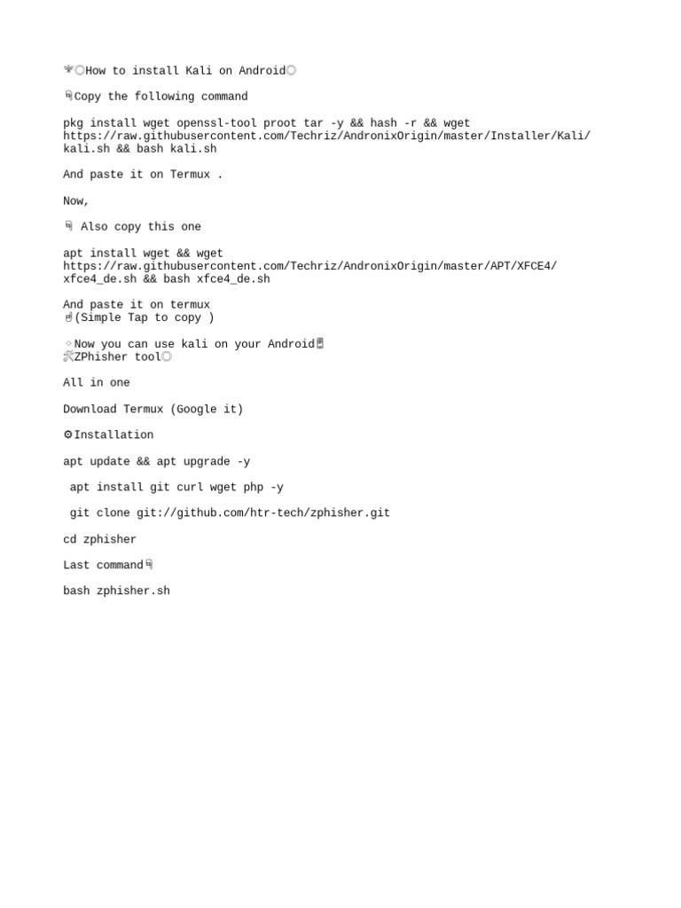 How To Install Kali On Android PDF
