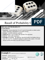 1 Recall of Probability Concepts
