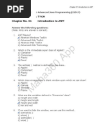 Advance Java MCQ Ch1