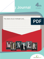 Winter Writing Journal Workbook