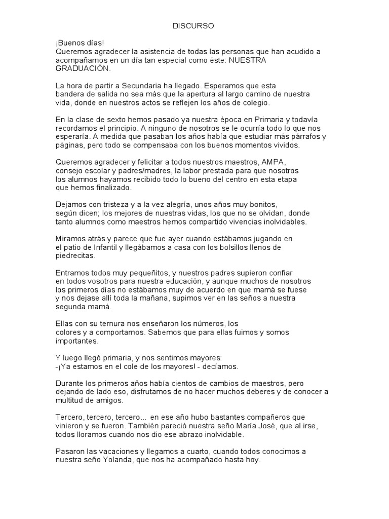 Una celebración y un agradecimiento: el discurso de graduación de