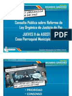 Presentacion Consulta Publica Justicia de Paz