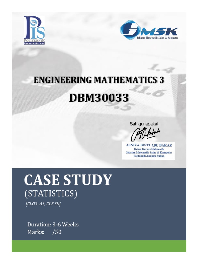 Case Study W Rubric Baru Pdf Rubric Academic Mode Statistics