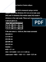 Problems On Vernier Calipers and Screw Gauge