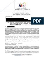 (Redacted) Advisory Opinion No. 2019-047 - REQUEST FOR DOCUMENTS FROM PHILHEALTH IN RELATION TO A PENDING COMPLAINT AGAINST A PRIVATE CORPORATION