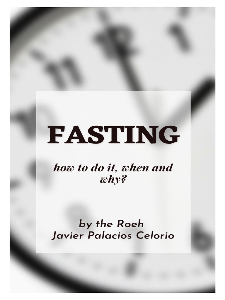 FASTING PDF Fasting Hebrew Words And Phrases
