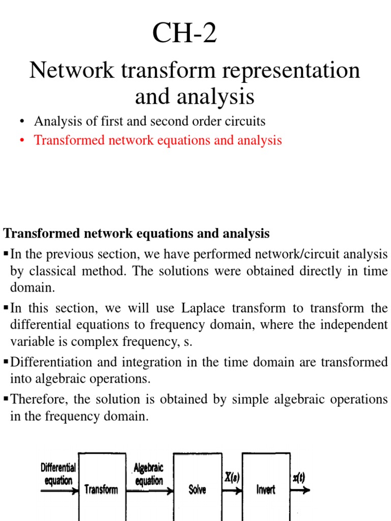 Ch 2 2network Pdf Electrical Network Laplace Transform