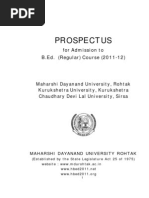 Download Prospectus Bed Regular Course 2011-12 by anmol5000 SN62163862 doc pdf