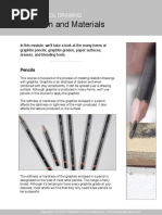 Drawing Materials Guide | PDF | Pencil | Drawing