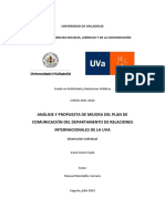 Comunicación UVa Relaciones Internacionales