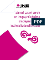 Manual para El Uso de Lenguaje Ciudadano e Incluyente para El INE