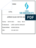 Cita Jorge Elias Hoyos