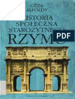 Alfoldy G., Historia Społ. Star. Rzymu, 1998