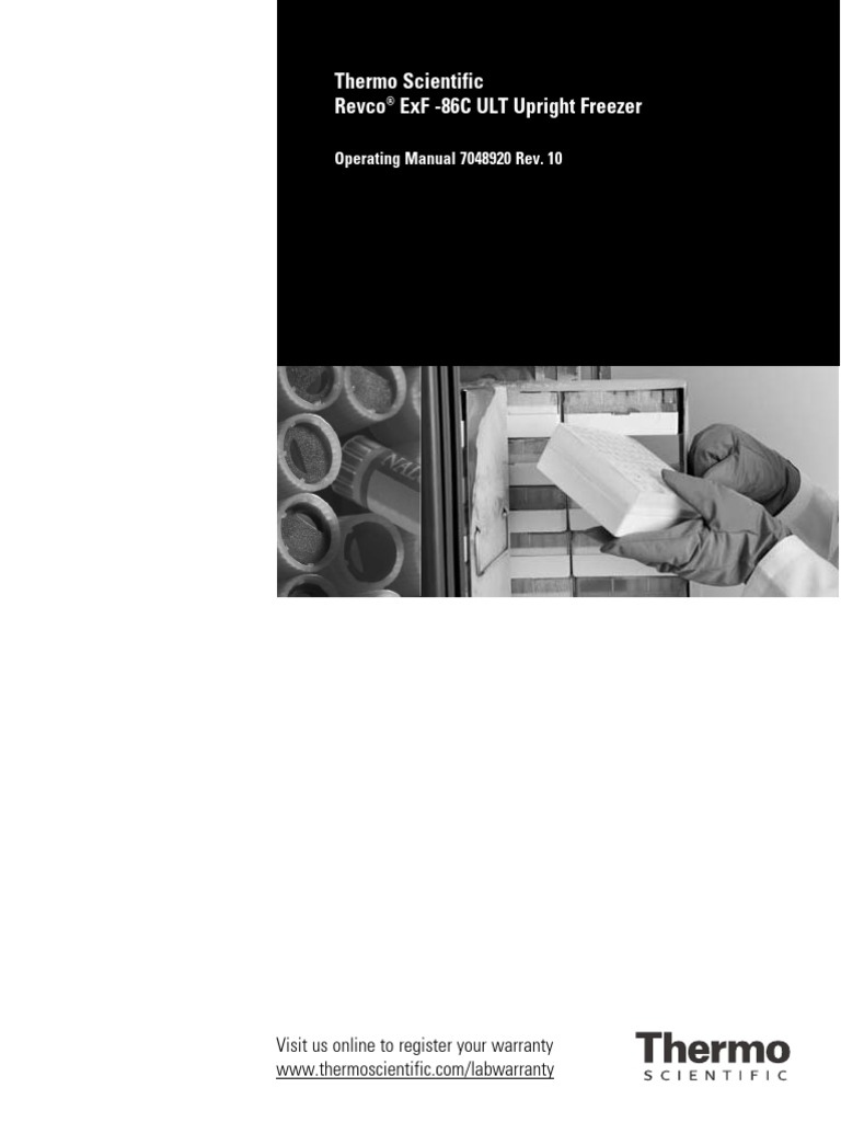 Revco 86C ULT User Manual EN PDF