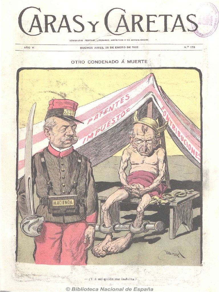 Caras Y Caretas Buenos Aires 25 De Enero De 1902 Julgamento De