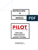 Manual de instrucciones y mantenimiento de envolvente elástica semiautomática de perfil bajo