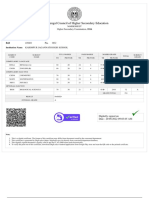 Marksheet of H.S