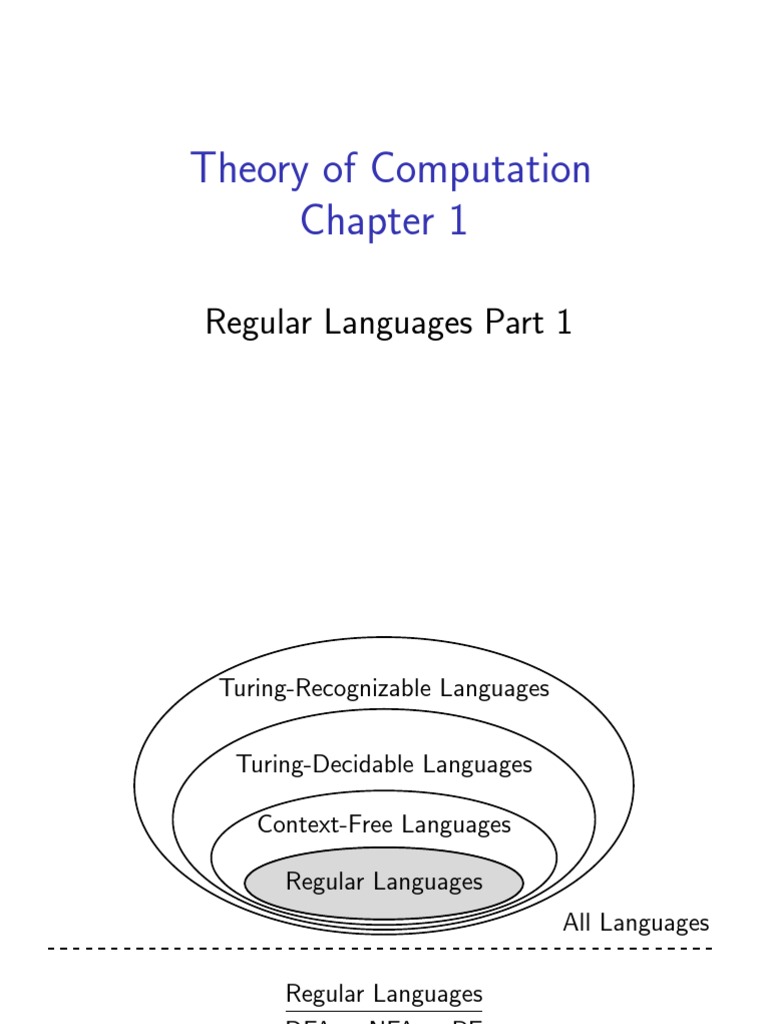 Closure Properties of Regular Languages | PDF | Mathematical Logic ...