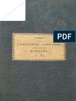 Book 1834 - Zadkiel - Tables To Be Used in Calculating Nativities