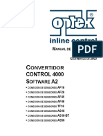 Optek Converter C4000 SW-A2 Ver A1 - SPANISH
