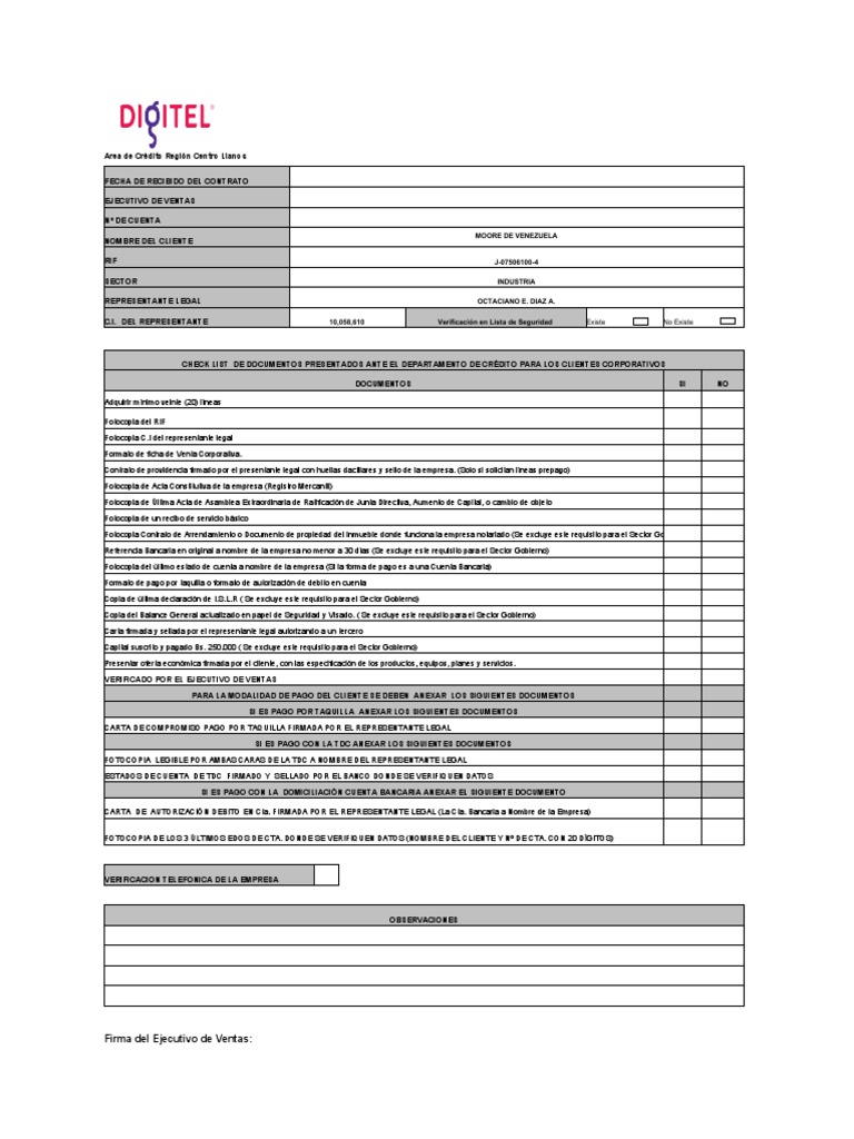 Modelo De Check List De Documentos Excel