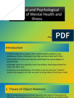 Medical and Psychological Models of Mental Health 