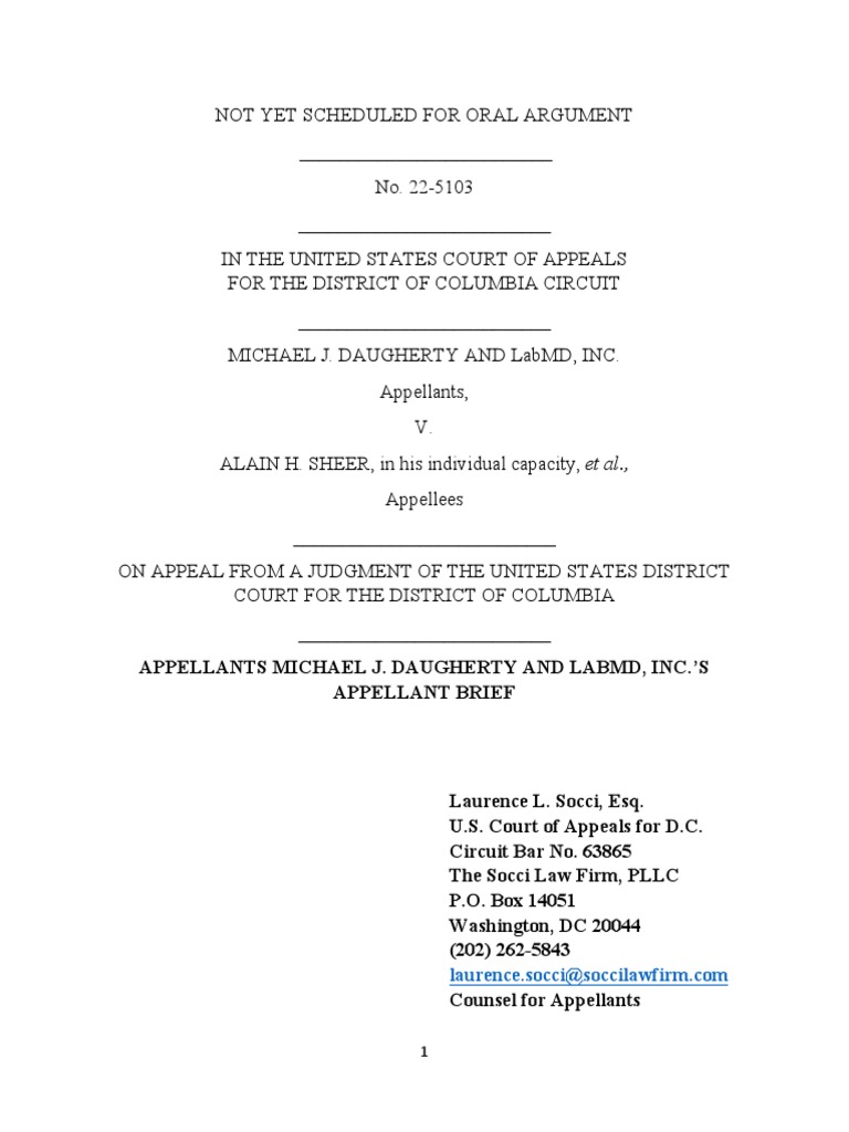 LabMD & Daugherty Vs Sheer Et Al | PDF | Complaint | Appeal