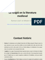 La Religiã en La Literatura Medieval. Ramon Llull I Misteri Delx 3