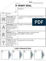 My SMART Goal JR Worksheet