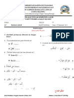Soal PTS Bahasa Arab IV