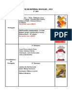 FII 6 Ano Lista de Material 2023