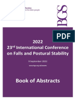 Abstract Book - 2022 23rd International Conference on Falls and Postural Stability