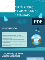 Tema 4 Aguas Minero-Medicinales y Marinas