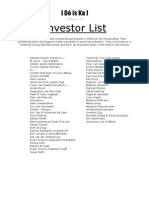 Investor List