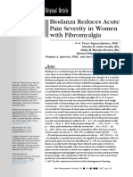 Biodanza Reduces Acute Pain Severity in Women With Fibromyalgia (2017)