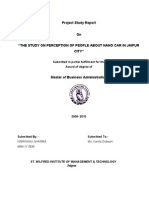 Project Study Report: Submitted in Partial Fulfillment For The Award of Degree of