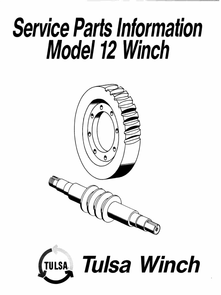 Tulsa Winch Model 12 Service Manual PDF