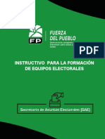 INSTRUCTIVO FORMACIÓN DE EQUIPOS ELECTORALES