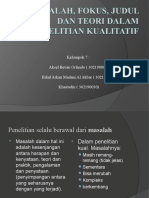 Metodologi Penelitian Kualitatif Kelompok 7