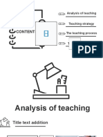 Analysis of Teaching Strategies