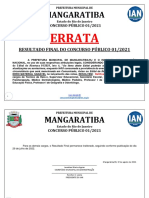 Mangaratiba: Errata